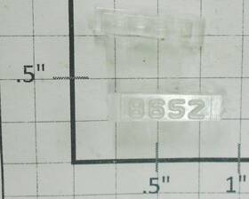 8652-6 Lionel 8652-6/10 Clear Raised Number Marker Lens/number Board 10 Packs Of 2