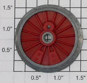 Lionel 8701-68 Red The General Plain Wheel With Boss And Plastic Insert 10