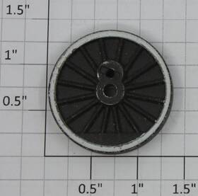 8702-21 Lionel Non-geared Center Wheel With White Tire 12