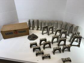 897728 Lionel Train 110 Graduated Trestle Collection Lot Of 29 Pieces And Box See Pics