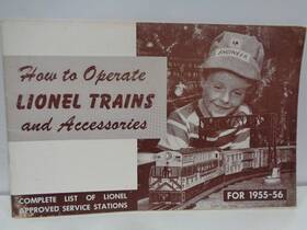 926-55 Lionel Inch How To Operate Trains And Accessories For 1955-56 66 Pages Excellent Cond