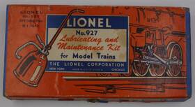927x Lionel O Gauge Lubricating And Maintenance Kit Without Instructions