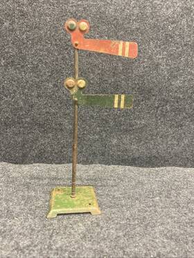 Af012026-01 Lionel Vintage Prewar O-scale Model Train Metal Manual Double Semaphore