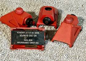 B260 Lionel O Gauge Red Illuminated Bumper
