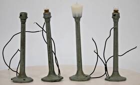 Lnl37174 Lionel O Gauge 37174 Classic Diecast Street Lamp Poles Untested Display Set