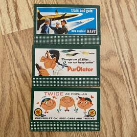 O2106 Lionel 3x O Gauge Billboard Sign Cardboard Inserts 1950s