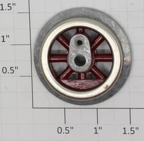 Sls-255-7 Lionel Red Spoked 1-1/2 Inch O Gauge Steam Loco Gear Wheel With Boss 10