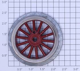 Sm-71 Lionel Standard Gauge Red Spoked Gear Steam Locomotive Wheel 10 Sm-71 Lionel Standard Gauge Red Spoked Gear Steam Locomotive Wheel 10