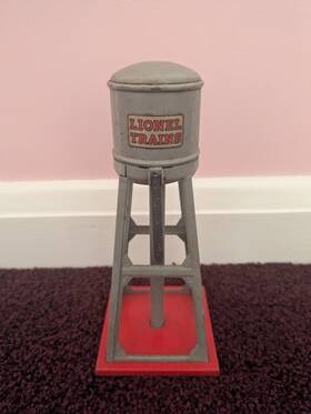 X5577 Lionel 93 Water Tank Silver Red Ob Prewar O Gauge