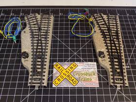 011518 M Rklin 5203 Ho Marklin Set/2 Left Hand Switches With Box Unused