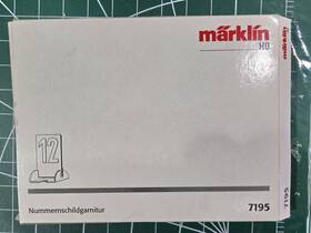 7195 M Rklin Marklin Ho Scale Signs