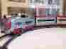 M100005 Marx Antique Union Pacific Streamlined Passenger Toy Train Set Red Silver La
