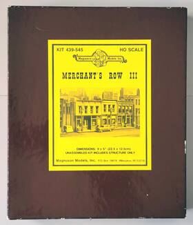 439-545 Magnuson Models Ho Scale Merchants Row Iii Building Kit Complete