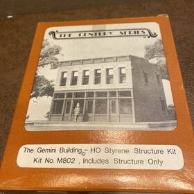 M802 Magnuson Models Ho The Gemini Building Styrene Structure Kit/nos
