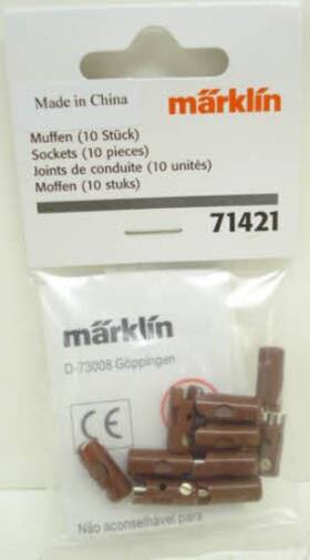 71421 Marklin Brown Sockets Pack Of 10