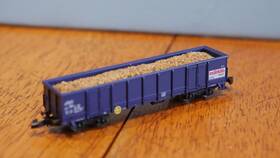 8651 Marklin Z Gauge European Gray Open Gondola Freight Car