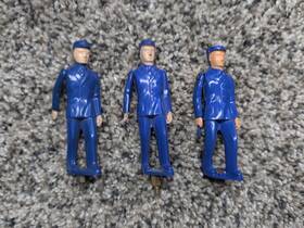 2002bp Marx O Gauge Blue Plastic Handcar Guide Figures 3 2002bp Marx O Gauge Blue Plastic Handcar Guide Figures 3