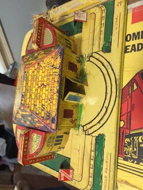 2b97 Marx Toys Model Train Station Metal Grand Central Tin Litho 2b97 Marx Toys Model Train Station Metal Grand Central Tin Litho