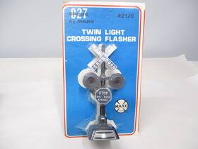 X6464 Marx 421/c Twin Light Crossing Flasher Mint On Card O Gauge
