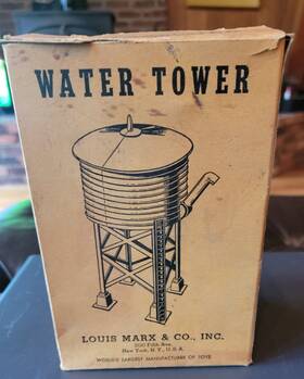48t-3150 Marx Vintage Louis And Co Inc Inch Water Tower No . 065 Gb- 25