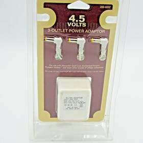 289-4002 Master Force 4.5 Volts 3-outlet Power Adaptor Menards Pumpkin Hollow