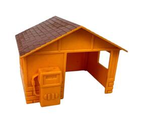 8711-0040 Mattel Putt Railroad Orange Gas Station Replacement Part 1972