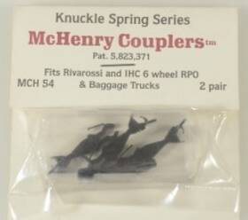 Mchenry Couplers 680626000549 54 Ho Knuckle Spring Set Fits Rivarossi And Ihc 6 Wheel Passenger