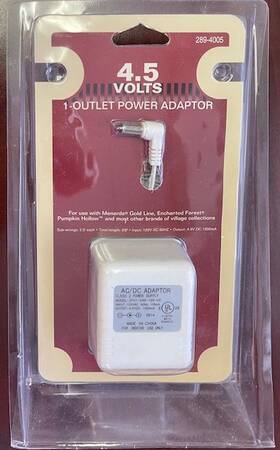 289-4005 Menards 4.5v 1-outlet Power Adaptor
