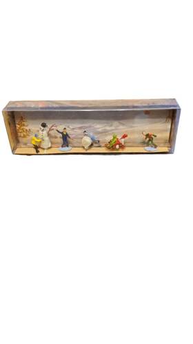 2230 Merten Walter Children With Snowman And Sled Box 2230 Merten Walter Children With Snowman And Sled Box