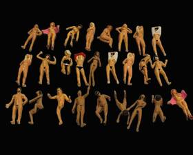 2527 Merten Ho 1 87 Scale Naked/nude Ladies Men Figurines Germany Miniatures
