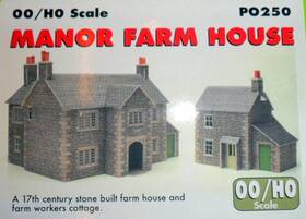 Po250 Metcalfe Oo Gauge Metcalf - Manor Farm House Card Kit Open Box