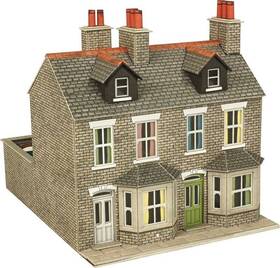 Po262 Metcalfe Oo Gauge Metcalf - Pair Of Stone Terraced Houses Card Kit Open Box