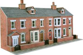 Po274 Metcalfe Oo Gauge Metcalf - Low Relief Terrace House Fronts Red Brick Open Box