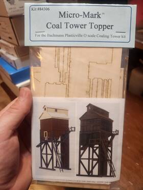 84306 Micro Mark #84306 Coal Tower Topper For Bachmann O Scale Coaling Laser Cut Kit