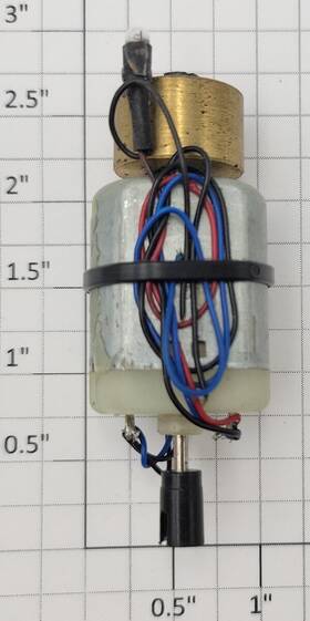 86529 Micro-mark Ho 12-volt Dc Dual Shaft Flat Can Motor With Flywheel And Couplers