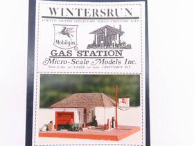 Ms-w102 Micro-scale Models Ho Wintersrun Le Craftsmen Kit #ms-w102 Mobilgas Gas Station