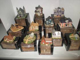 Micro-seasons 695140016242 12 Piece Complete Set N Scale Table-top Town Haunted Hamlet
