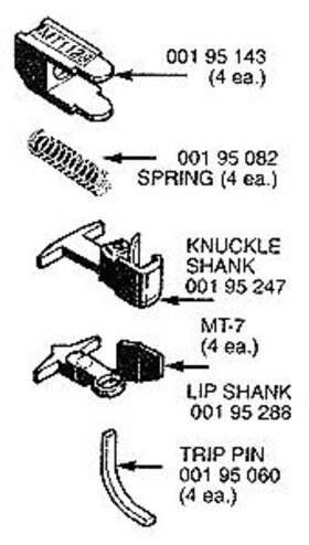 00130012 Micro-trains N Mt-7 Short T Shank Coupler With Adaptors 00130012 Micro-trains N Mt-7 Short T Shank Coupler With Adaptors
