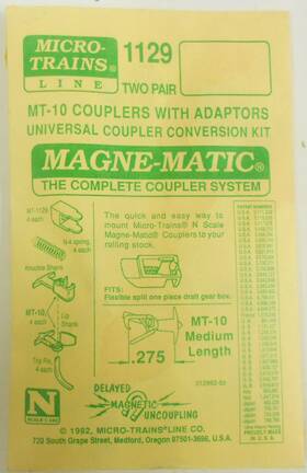 00130013 Micro-trains Microtrains N Mt-10 Medium Fttft Shank Couplers With Adaptors 1129