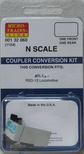 00132060 Micro-trains N Atlas Rsd-12 Pilot Locomotive Coupler Conversion Kit
