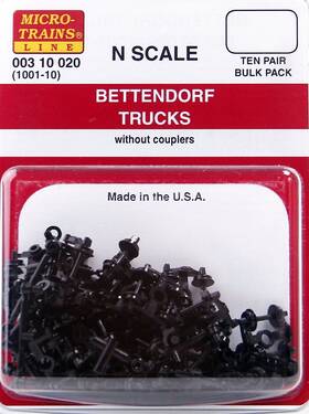 00310020 Micro-trains N Bettendorf Trucks With No Couplers Pair Of 10
