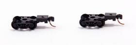 00402031 Micro-trains Z Roller-bearing Trucks With Magne-matic Couplers 1 Pair