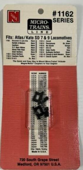 1162-9 Micro-trains N Scale Burlington Northern Magne-matic Coupler Set