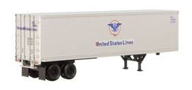 45000160 Micro-trains N United States Lines 40ft Van Trailer #4216894 Ln/box 45000160 Micro-trains N United States Lines 40ft Van Trailer #4216894 Ln/box