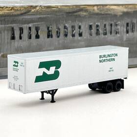900183 Micro-trains Line 66010 Burlington Northern 40ft Trailer Dry Van Bnz N Scale