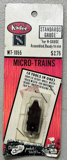 Mt-1055 Micro-trains Line Kadee/micro-trains N Scale Standards Gauge #mt-1055