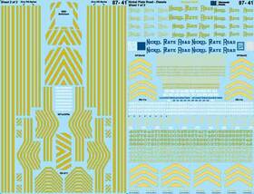 Microscale 710208800417 87-41 Ho Nickel Plate Road Diesels 1940-1964 Waterslide Decal Sheet
