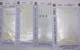 Microscale 710208809052 87-5 Ho Santa Fe And Chesapeake Ohio Decal Sheet Set Of 4