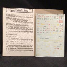 87-243 Microscale Ho Scale Railroad Decal Graffitti Sheet #2 Train 87-243 Microscale Ho Scale Railroad Decal Graffitti Sheet #2 Train