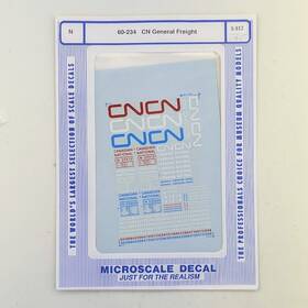 60-234 Microscale Decals N Scale Cn General Freight 60-234 Microscale Decals N Scale Cn General Freight